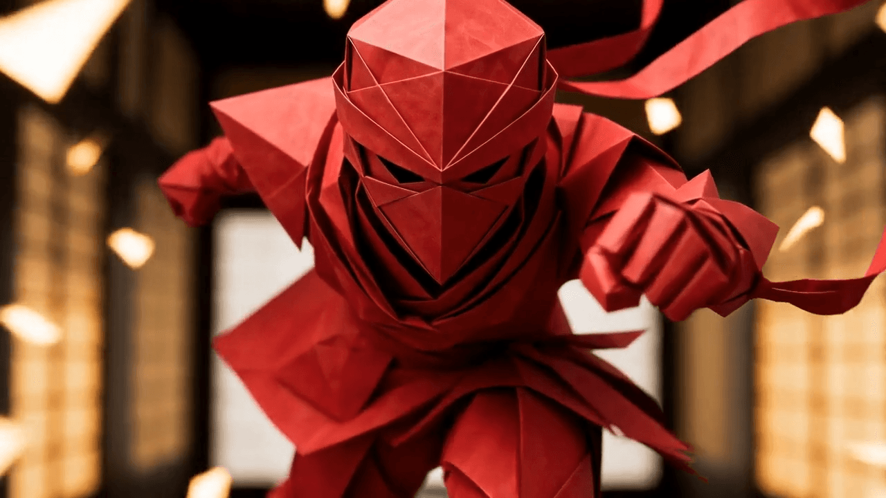 Red Origami Ninja Cinematic Ad