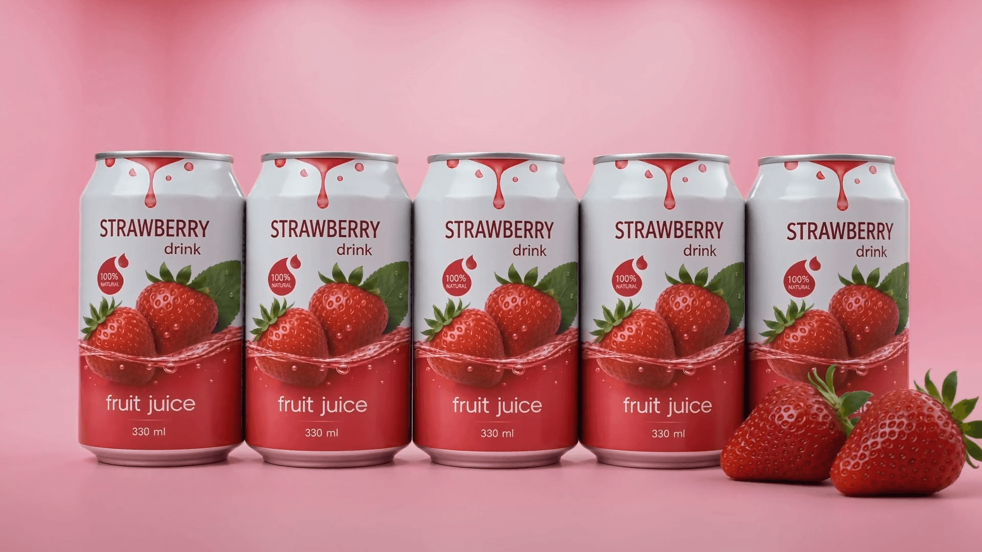 Strawberry Juice Advertisement